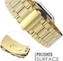 Stainless Steel Band Strap with screen protector for Apple Watch 42mm Gold