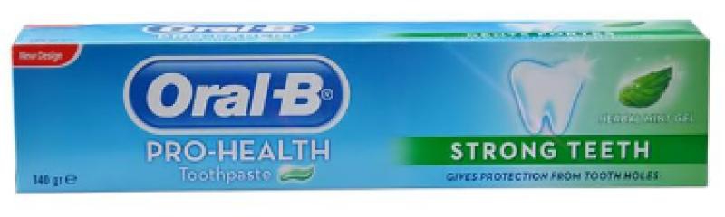 ORAL B STRONG TEETH HERBAL MINT TOOTHPASTE 140G