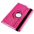 PU leather 360 degree Rotation case for Apple iPad Mini standable cover (pink)