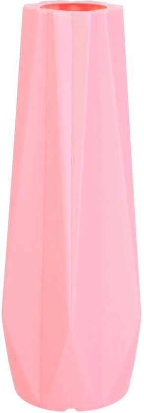 Get Lyth Plast Maria Plastic Vase, 21×7 cm - Rose with best offers | Raneen.com