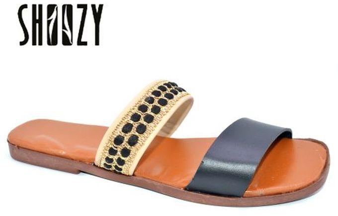 Shoozy Fashionable Slippers -Black