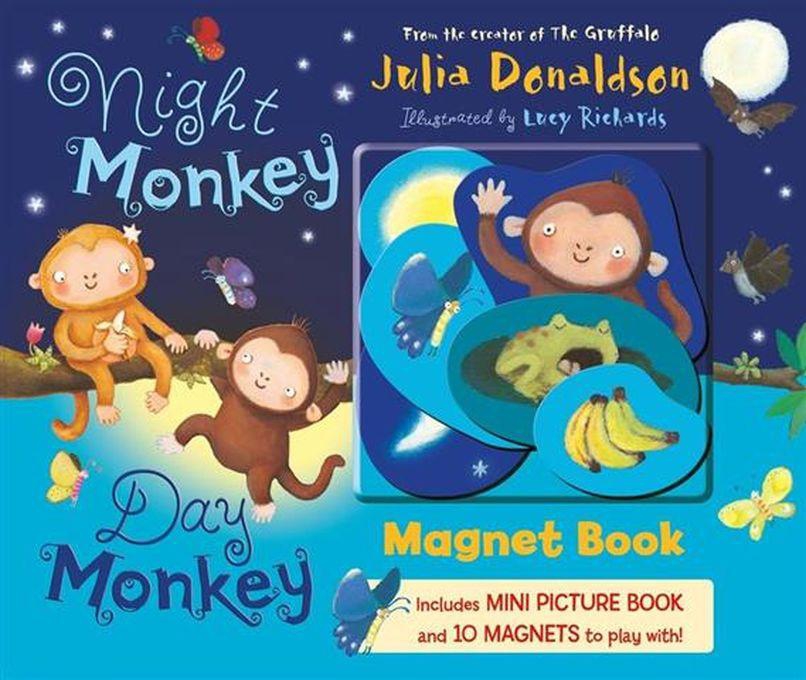 Night Monkey Day Monkey Magnet Book (Magnet Books)