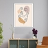 Home Art Tableau برواز, بأطار ابيض , بتصميم فن تجريدى مودرن - لجميع الديكورات,2 قطعة