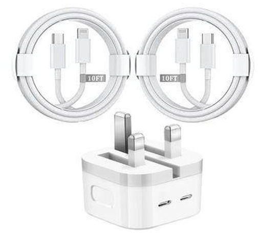 Apple iPhone 12 pro 35W Dual USB-C Port Power Adapter & 1m Cable