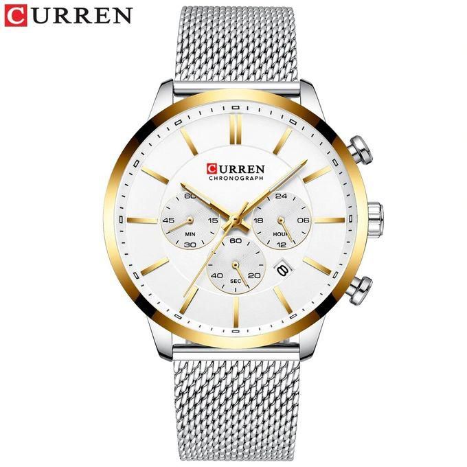 Curren Curren Casual Business Watch For Men Analog Stainless Steel White - 8340