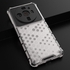 For Xiaomi 12S Ultra 5G , Shockproof Honeycomb Pattern Phone Case Cover - Transparent