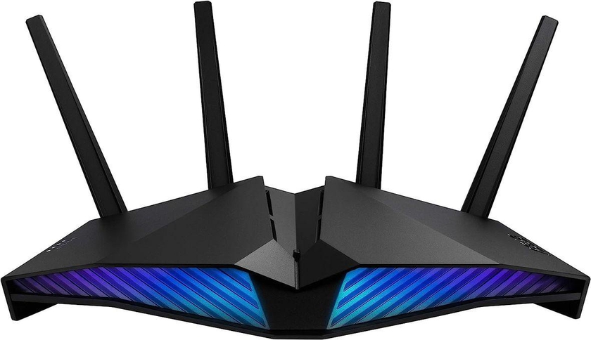 Asus ASUS AX5400 WiFi 6 Gaming Router (RT-AX82U) - Dual Band Gigabit Wireless Internet Router, AURA RGB, Gaming and Streaming, AiMesh Compatible, Included Lifetime Internet Security - Black