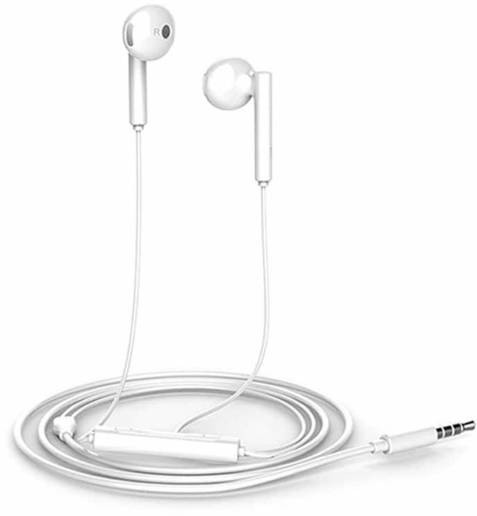 Huawei AM115 Half In-Ear Earphones With Remote Wire Control White