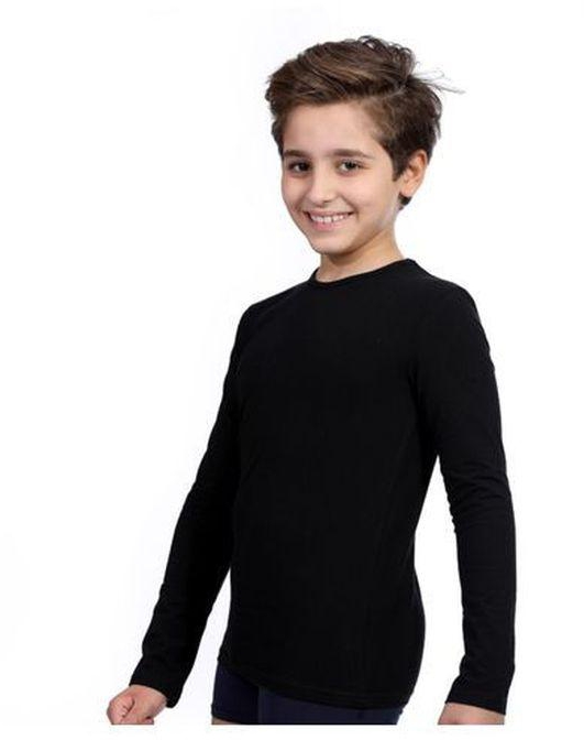 Dice Cotton Stretch Sleeves For Boys-Black