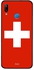 غطاء حماية واقٍ لهاتف هواوي نوفا 3E بلون علم سويسرا