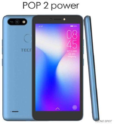 Tecno POP 2 POWER( B1P) -5.5" Inch Display,8GB ROM,1GB RAM,8MP Front Camera With Flash+5MP Back Camera With Flash,Battery 4000mAh,Fingerprint-City Blue