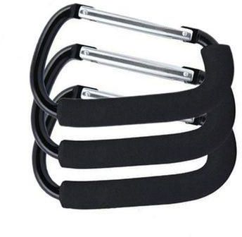3-Piece Soft High-Strength Convenient Stroller Hook Hanger Organizer Set