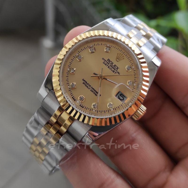 Rolex Luxury Men's Automatic Watch (Gold/Silver)