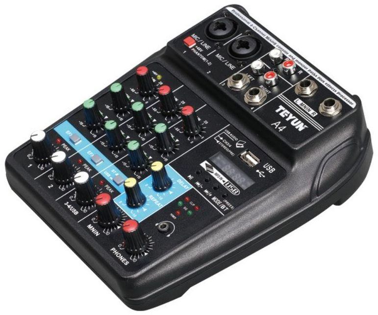 TEYUN A4 Mini Audio Mixer