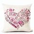 1Pc Decorative Pillowcase Groovy Lipsticks Lip Printed Square Cushion Cover
