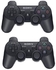 Sony PS3 Dualshock 3 Wireless Controller Gamepad 2 Pcs - Black