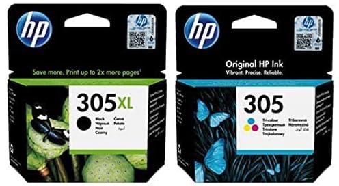 Original HP 305XL High Capacity Black (3YM62AE) & 305 Standard Capacity Colour (3YM60AE) Ink Cartridge Multipack