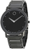Movado Black Stainless Black dial Watch for Men 0606882
