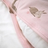 TROLLDOM Duvet cover 1 pillowcase for cot, deer pattern/pink, 110x125/35x55 cm - IKEA