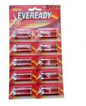 Eveready Heavy Duty Long Lasting AAA Batteries-20 As per picture