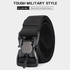 Fashion Men's Fashion Canvas Belt, Tactical Belt - Black