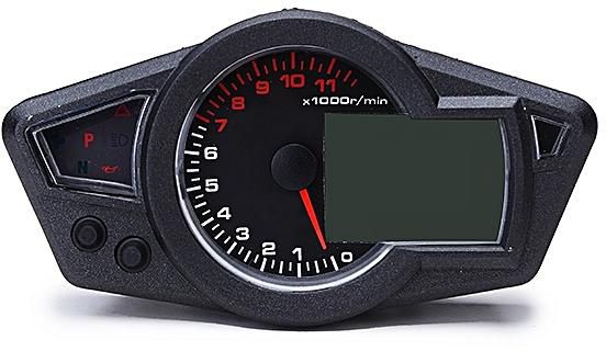 Generic Waterproof Universal Motorcycle LCD Digital Odometer Speedometer