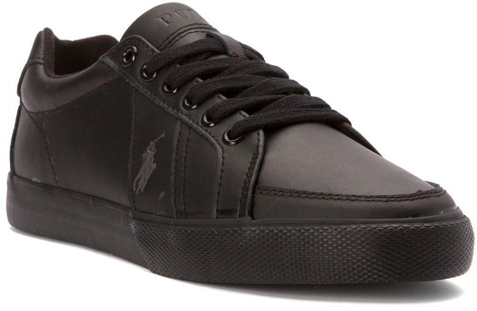 Polo Ralph Lauren Hugh SK-VLC Fashion Sneakers for Men -  43.5 EU/10.5 US, Black