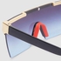 Women's Sunglass With Durable Frame Lens Color Blue Frame Color Black