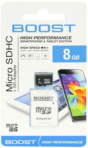 BOOST 8GB Micro SD Memory card