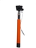 Extendable Selfie Wired Stick Phone Holder Remote Shutter Monopod For iPhone IOS Samsung - Orange