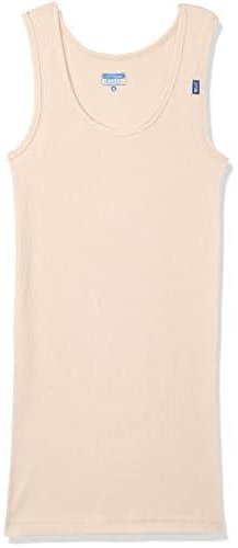 Cottonil mens derby casual sleeveless undershirt shirt, color: beige, size: l