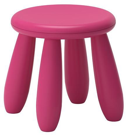 MAMMUT Children's stool, dark pink in/outdoor, dark pink