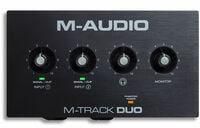M-Audio M-Track Duo - 2-Channel USB Audio Interface with 2 Combo Inputs with Crystal Preamps