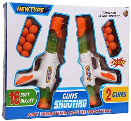 Generic Shooting ball guns play set with 16 soft bullets