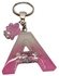 For Mother's Gift & Ramdan - Keychain-letter A- Pink