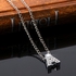 Fantastic Flower 2017 HOT Design Initial Letters Crystal Silver Necklace Women Sweater Chain Best Friends Gift Jewelr-Pendant Y