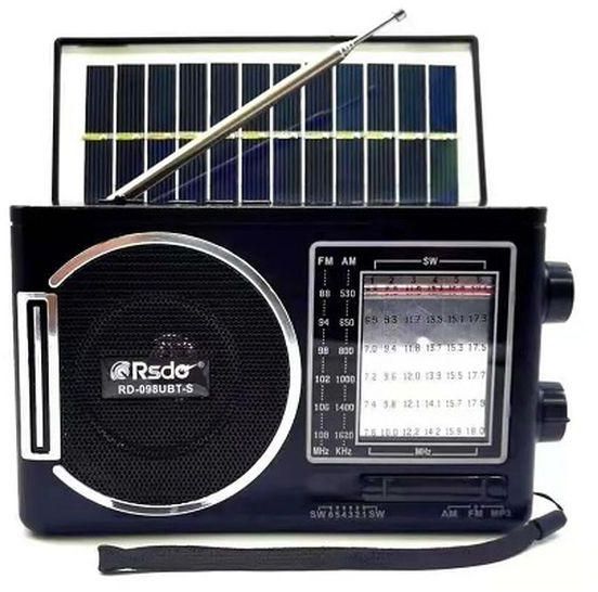 RSDQ Solar Radio With Bluetooth & USB