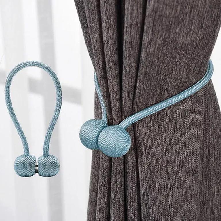 Deals For Less -  2 Pcs Magnetic Tieback, Curtain Holder, Blue Color