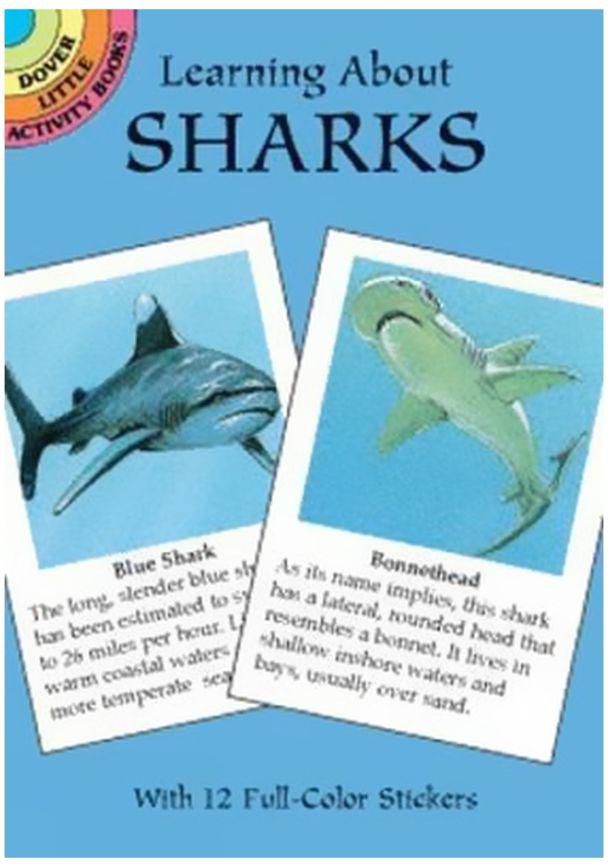 Learning About Sharks: With 12 Full-Color Sticker Book Paperback