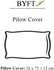Byft - Tulip Pillow Cover 52X73+12 Cm 1Cm Satin Stripe Sea Green- Babystore.ae