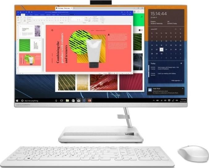 Lenovo Ideacentre AIO 3 27" All-in-One IPS Display, Intel Core i5-1135G7 2.4 GHz, 8 GB RAM, 1 TB HDD, DVD RW, Wireless Keyboard and Mouse, DOS, White | F0FW0054AX