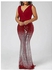 Fashion Maxi Fishtail Dress - Red