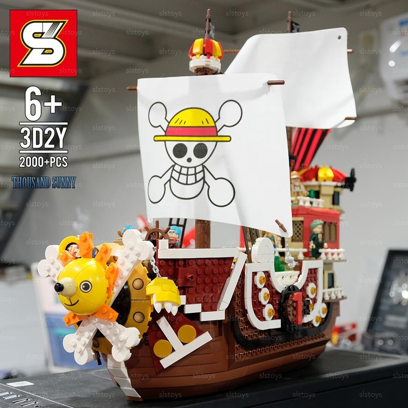 [Huge Sunny Boat Model] 3D2Y One Piece Ship Thousand Sunny Model Anime