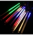 10 أنابيب من 300 مصباح LED بتصميم نيزك متساقط شفاف 46.50x4.50x4.50سنتيمتر