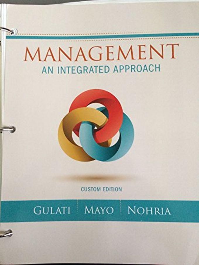 Cengage Learning Management: An Integrated Approach ,Ed. :2