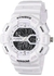Duoya Multi Function Military Digital LED Quartz Sports Wrist Watch Waterproof-White