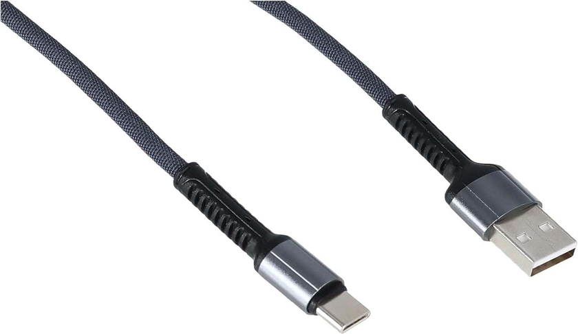 احصل على كابل شحن لدنيو، USB الى لايتنينج، 2.4 امبير، 1 متر، LS63 - رمادي مع أفضل العروض | رنين.كوم