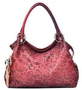 Top Handle Bag For Women Red Color