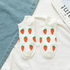 Heel Socks One Size, Casual Socks (Orange Strawberry)