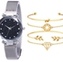 Women's 5-Piece Analog Watch And Bracelet Set 8346